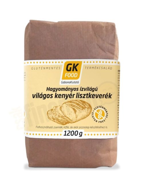 Gluténmentes világos kenyér lisztkeverék hagyományos ízvilággal (1200 g)