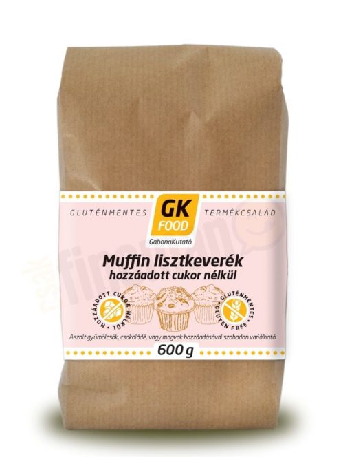 Gluténmentes Muffin Lisztkeverék Hozzáadott Cukor Nélkül 600 g