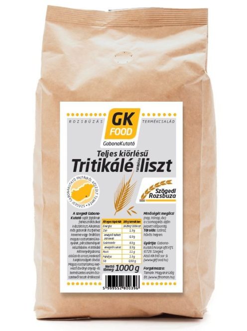 Teljes kiőrlésű tritikálé liszt